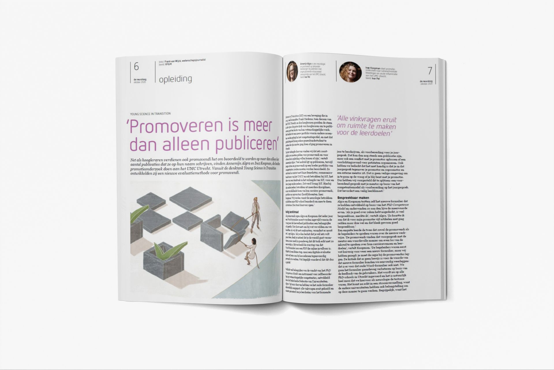 dn-tijdschrift-opengeslagen neuroloog tijdschrift opengeslagen